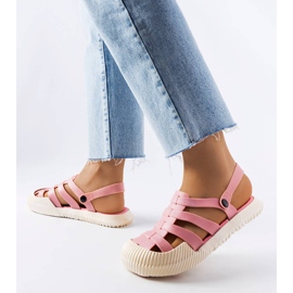 Canton pink gummisandaler lyserød 1