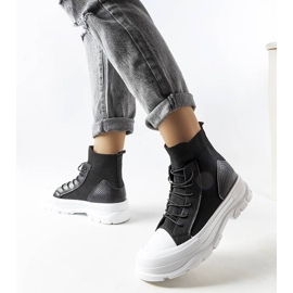 Sorte high-top sneakers fra Pru 1