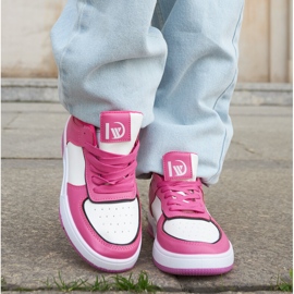 Inna Hvide og lilla Barrette TA-503 Fuchsia sneakers 1