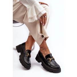 Dame loafers med dekoration Sort Peuria 2