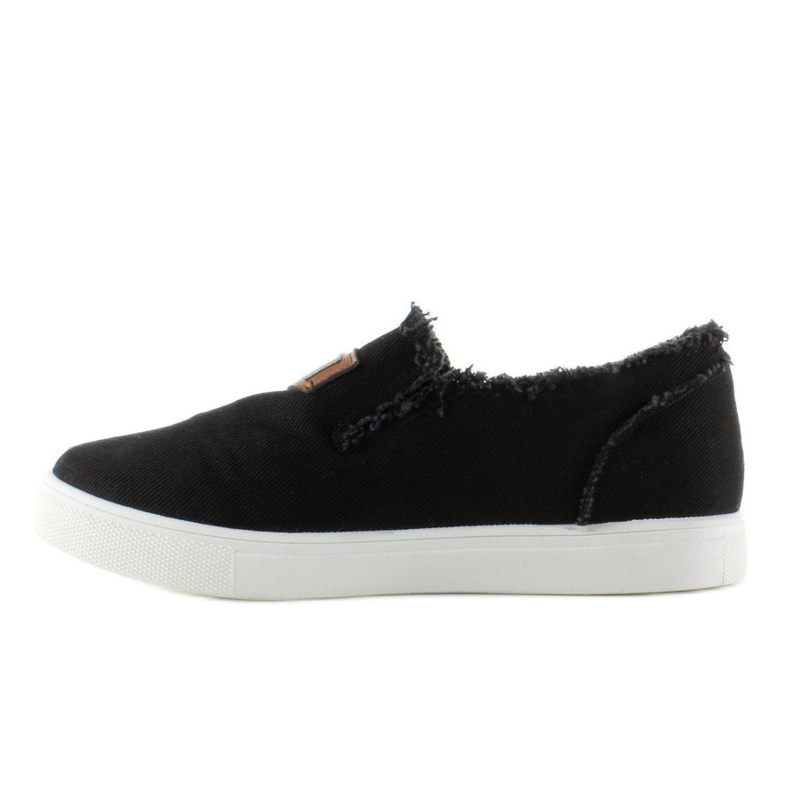 Slip-on denim med NB22 sort patch 2
