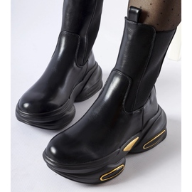 Big Star Sorte massive Sant'Egidio slip-on ankelstøvler 2