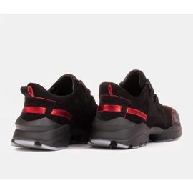 Marco Shoes Sports sneakers lavet af naturlig ruskind i høj kvalitet sort 5