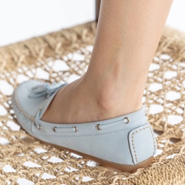 Marco Shoes Loafers med fleksibel sål blå 2