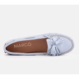 Marco Shoes Loafers med fleksibel sål blå 9