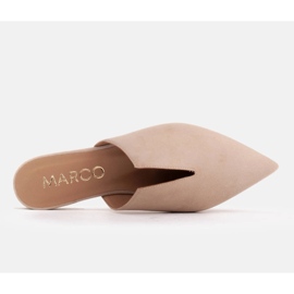 Marco Shoes Ruskindsko med udskæring beige 5