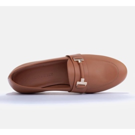 Marco Shoes Loafers med guldudsmykning brun 5