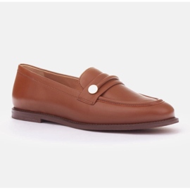 Marco Shoes Læder loafers og mokkasiner brun 1