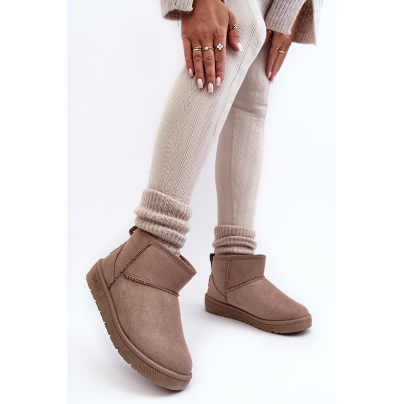 Dameisolerede snestøvler Dark Beige Big Star KK274294 2