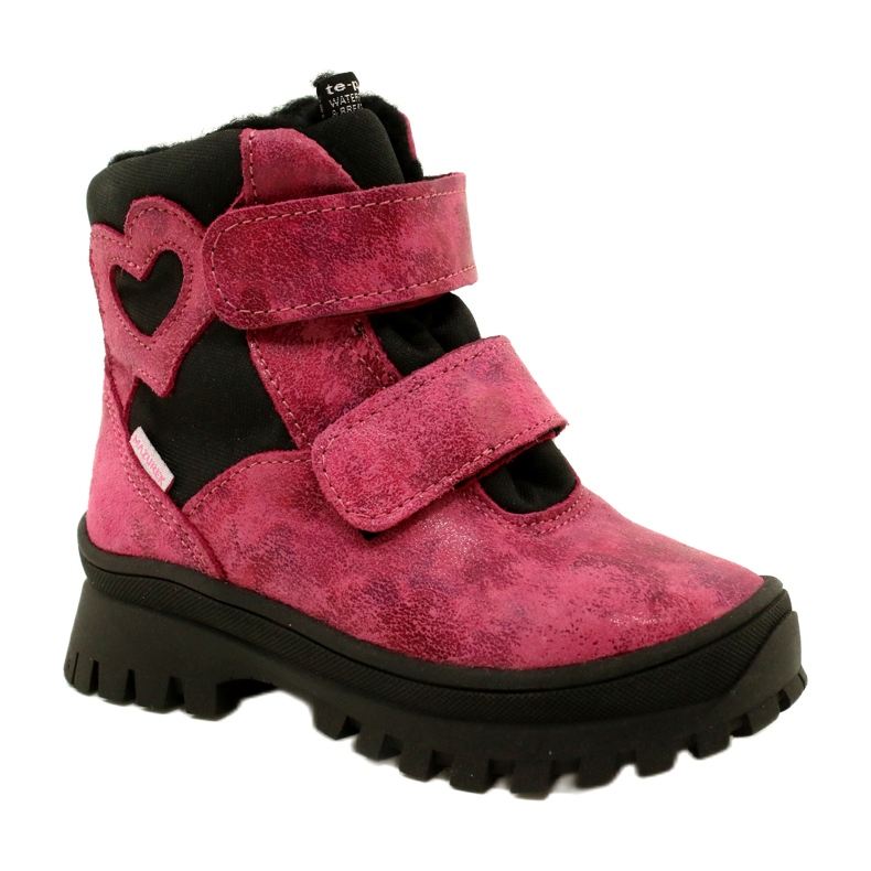 Pigeres læder sne støvler vandtætte støvler te-por-mazurek 1351 pink lyserød 1