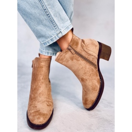 Bredhælede støvler Fill Beige 1