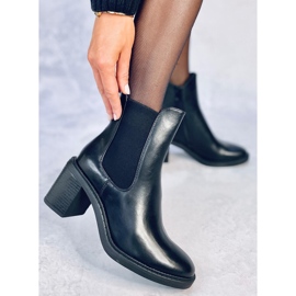 Klassiske Clea Black højhælede støvler sort 2