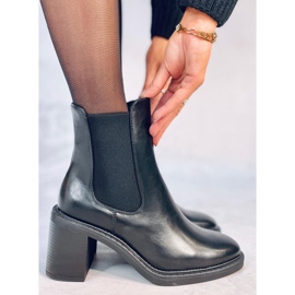 Klassiske Clea Black højhælede støvler sort 1