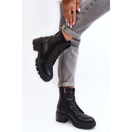 Vinceza Isolerede arbejdsstøvler med lynlås til kvinder, sort fra Evrarda 8