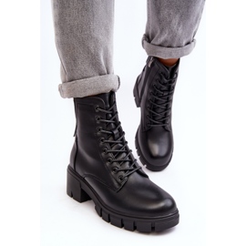 Vinceza Isolerede arbejdsstøvler med lynlås til kvinder, sort fra Evrarda 10