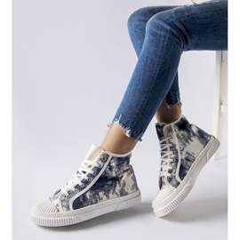 Inna Turistico marineblå sneakers med slid 1