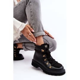 Læder Dame Trapper Støvler GOE MM2N4082 Sort 1