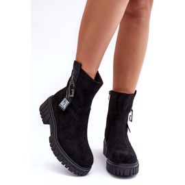 Sort ruskind kvinders støvler 2
