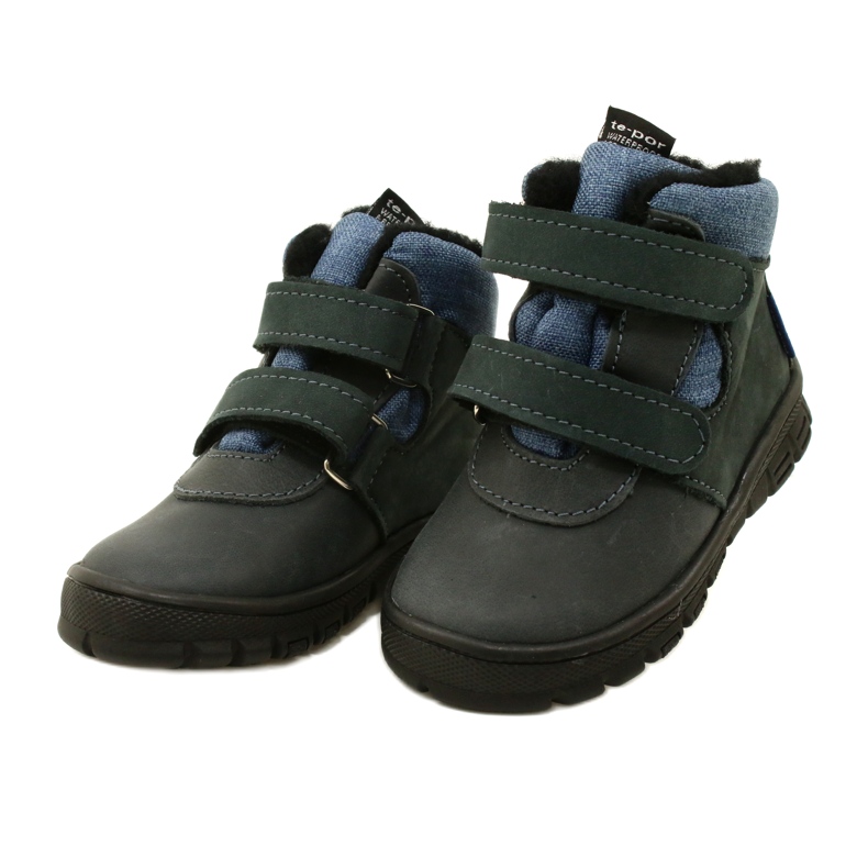 Støvler med velcro-membran TE-POR Mazurek 1360 marineblå 3