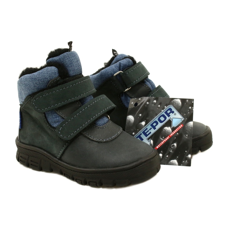 Støvler med velcro-membran TE-POR Mazurek 1360 marineblå 6