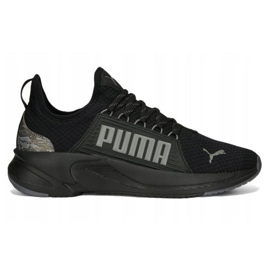 Puma Softride Premier Slip Camo M 378028 01 sko sort 1