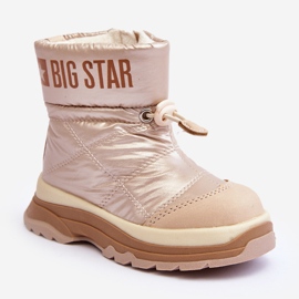 Isolerede snestøvler til børn med lynlås Big Star MM374197 beige 1
