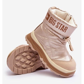 Isolerede snestøvler til børn med lynlås Big Star MM374197 beige 4