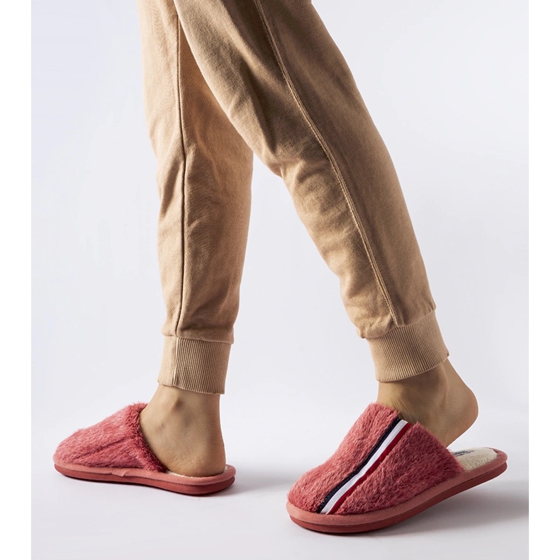 Mørke lyserøde hjemmesko 1