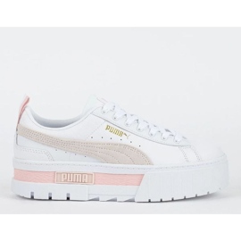 Puma Mayze Læder Wns W 381983-08 sko hvid 1