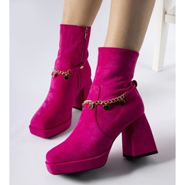 Pink isolerede støvler med Saviore vedhæng lyserød 1