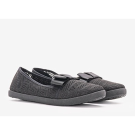 Zorda sorte gennembrudte sneakers 1