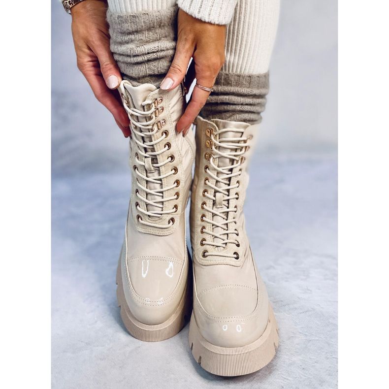 Snørestøvler Merced Beige 1