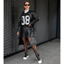 Sorte Bolman sneakers med høj platform 1