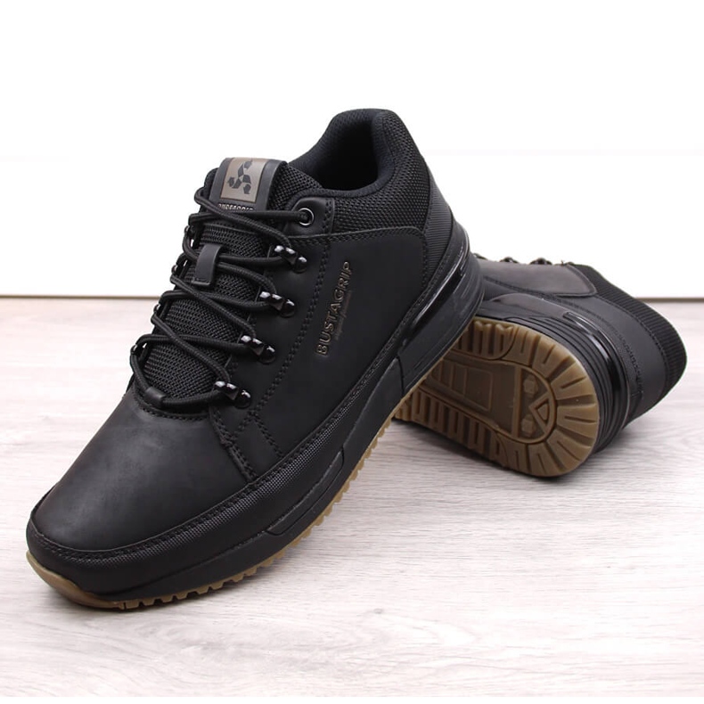 Sort læder herresko, sneakers Cruiser Bustagrip 1