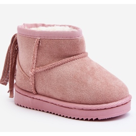 Børneisolerede snestøvler med frynser, Pink Mikyla lyserød 6