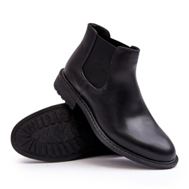 Diamantique Chelsea-støvler til mænd Low Black Dymidi sort 3
