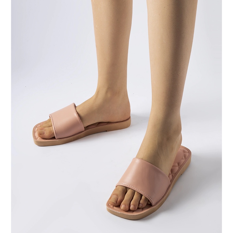 Chatigny pink gummiflip-flops hvid 1
