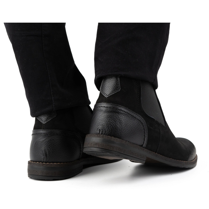 Olivier Herre isolerede slip-on støvler læder 925MA sort 1