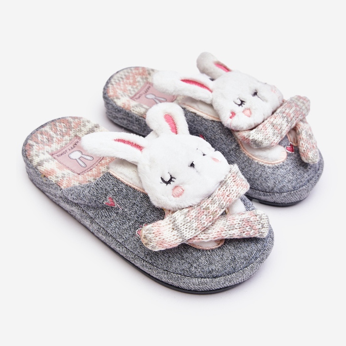 Børne tyksåle Bunny Hjemmesko Grå Dasca 1