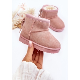 Børneisolerede snestøvler med frynser, Pink Mikyla lyserød 4