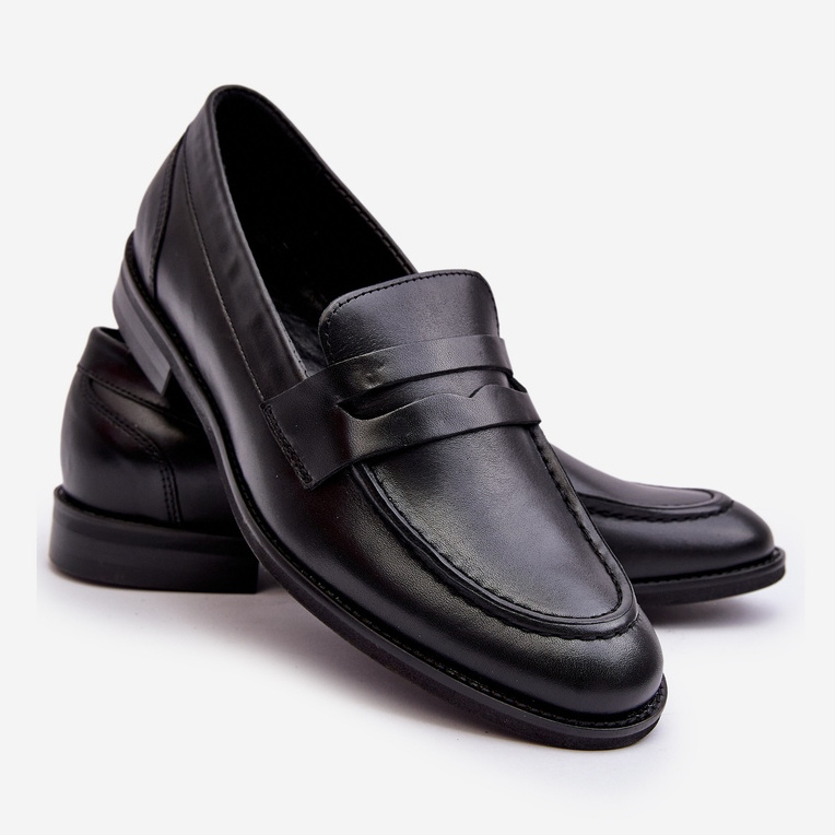 Loafers i læder til mænd Zazoo 1570/1 sort 1