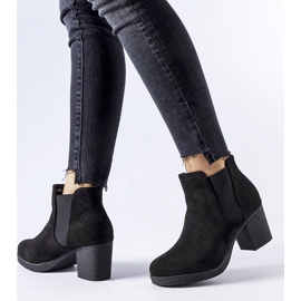 Sorte Trevano slip-on ankelstøvler 1