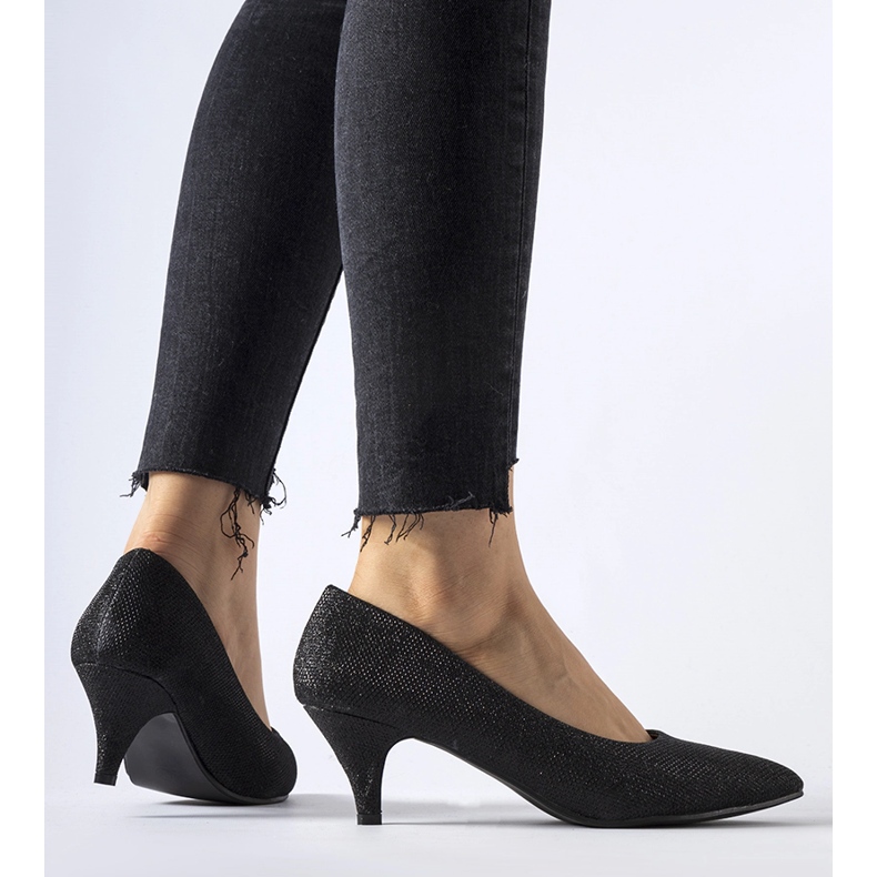 Pescara sorte brokade lave pumps 1