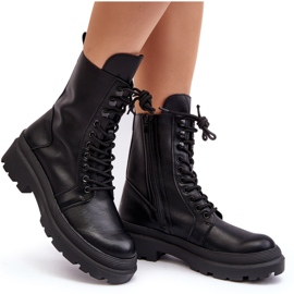 Arbejdsstøvler til kvinder, øko-læder, sort Irande 11