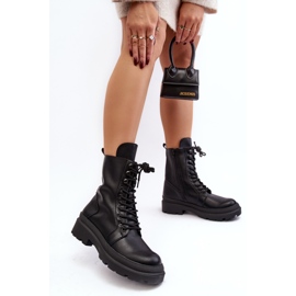 Arbejdsstøvler til kvinder, øko-læder, sort Irande 6