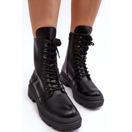 Arbejdsstøvler til kvinder, øko-læder, sort Irande 8