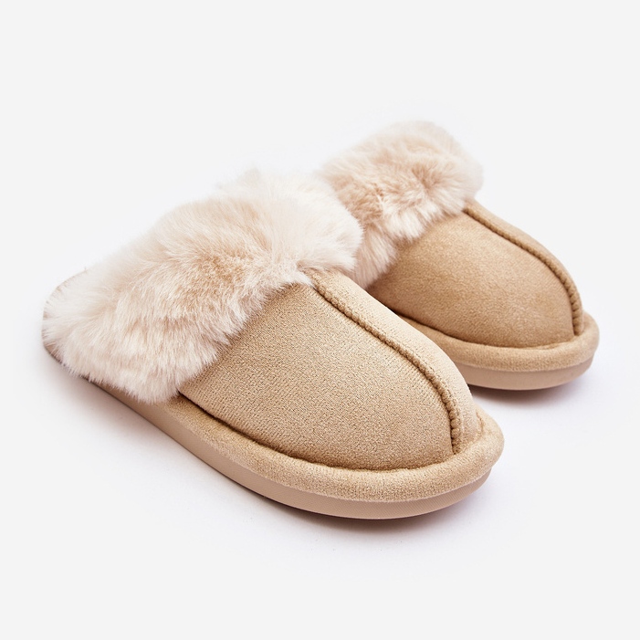 Befana Befana hjemmesko til børn med pels beige 1