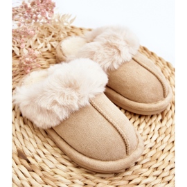 Befana Befana hjemmesko til børn med pels beige 2
