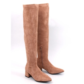 Diondre Camel lavhælede musketerer beige 1