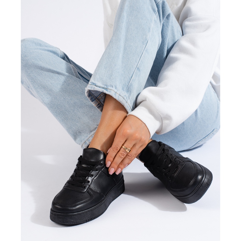 Sorte Shelovet damesneakers 1